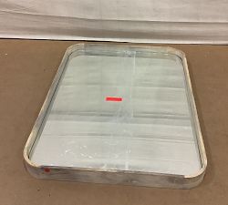 Open Box: Walker Rectangle Mirror (30"W x 40"H) - White Wash