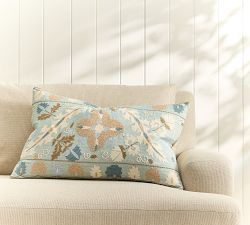 Inez Suzani Embroidered Lumbar Pillow Cover