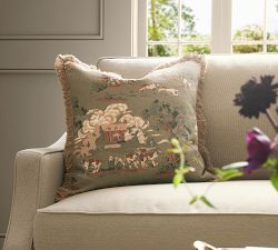 Hound Fringe Pillow Cover
