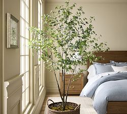 Faux Potted Gypsophilia Tree