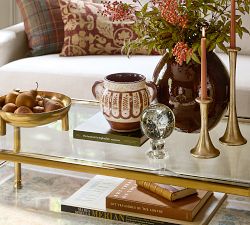 Brass Footed Decorative Bowl