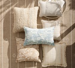 Driftwood Flange Outdoor Pillow