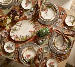 Fantastical Forest Stoneware Oval Serving Platter