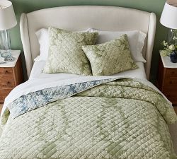 Kravet Heirloom Damask Reversible Quilted Sham