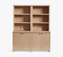 Modern Farmhouse Shelf with Cabinets (68")
