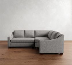 York Slope Arm 3-Piece Wedge Sectional (102")