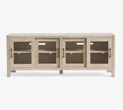 Aptos Low Glass Media Console (62")