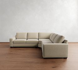 Big Sur Square Arm 3-Piece L-Shaped Wedge Sectional (123")
