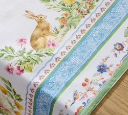 Botanical Bunny Border Print Table Runner