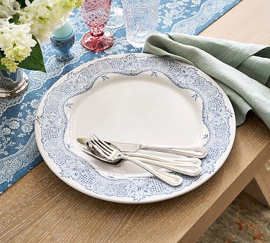 Botanical Bunny Stoneware Charger Plates - Set of 4 | Pottery Barn