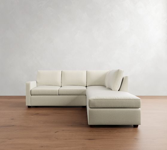 Cameron Modern Square Arm 3-Piece Bumper Sectional (99") by Pottery Barn