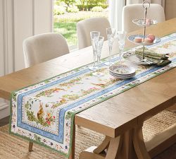 Botanical Bunny Border Print Table Runner