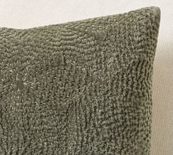 Follette Quilted Velvet Pillow Cover