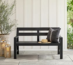 Malibu Metal Outdoor Porch Bench (54")