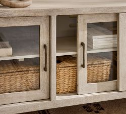 Aptos Low Glass Media Console (62")