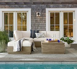 Indio Eucalyptus Modern Platform 5-Piece Sectional (123")
