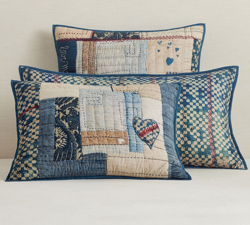 Love Handcrafted Reversible Quilted Sham by Pottery Barn