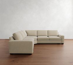 Big Sur Square Arm 3-Piece L-Shaped Wedge Sectional (123")