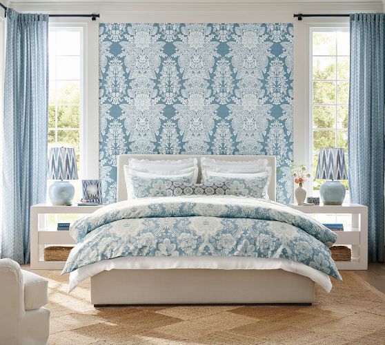 Kravet Arboretum Petite Floral Reversible Duvet Cover by Pottery Barn