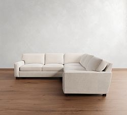 Turner Square Arm 3-Piece L-Shaped Sectional (106"&ndash;110")