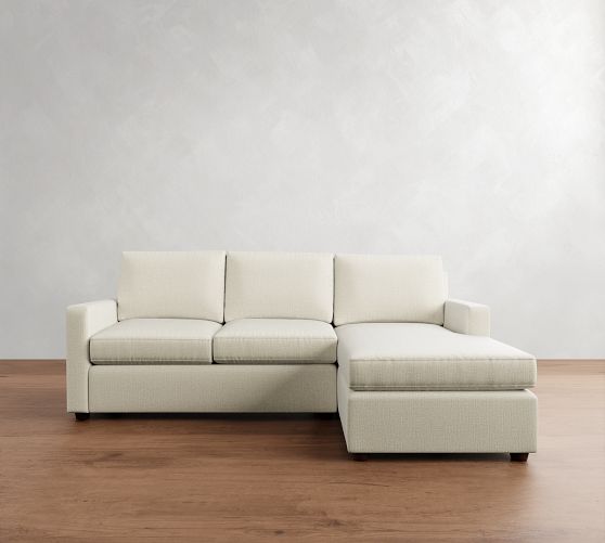 Cameron Modern Square Arm Chaise Sectional (98") by Pottery Barn