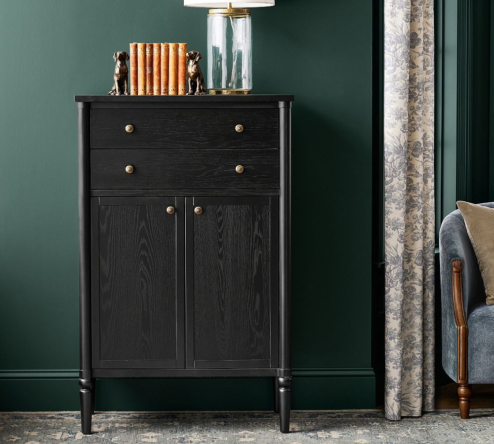 Chris Loves Julia Modern Traditional Tall 2-Drawer Dresser (33") by Pottery Barn