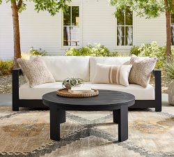 Malibu Metal Round Outdoor Grand Coffee Table (43")