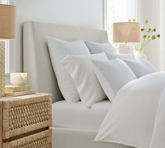 Westwood Fin Upholstered Bed by Pottery Barn