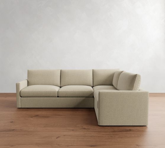 Westwood Slim Arm 3-Piece Sectional (118") by Pottery Barn