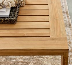 Malibu Teak Rectangular Outdoor Grand Coffee Table (58")