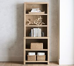 Modern Farmhouse Shelf with Open Cabinet (34")