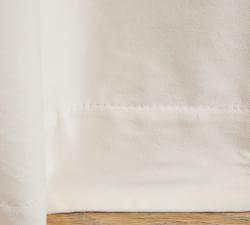 Custom Velvet Twill Blackout Curtain - Ivory