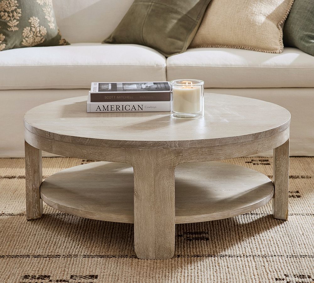 Aptos Round Coffee Table (40") by Pottery Barn