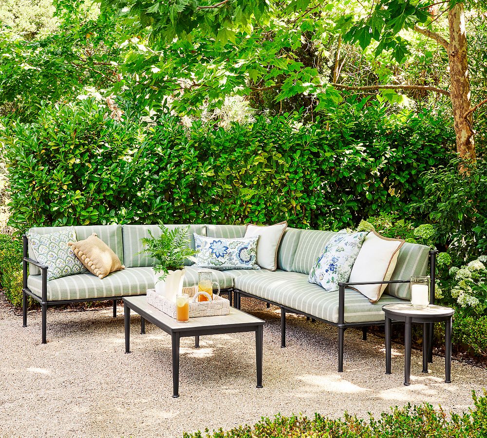 Ellis Metal 3-Piece Outdoor Sectional (101") by Pottery Barn