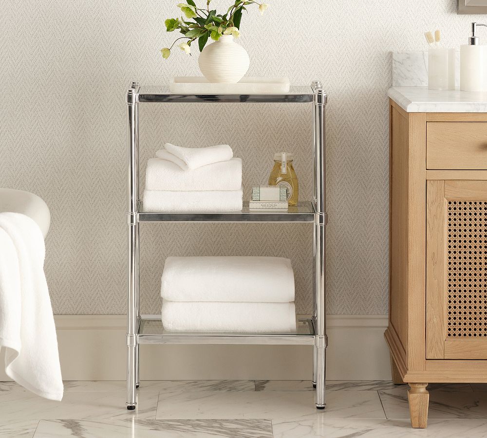 Everson Wide Metal Storage Shelf by Pottery Barn