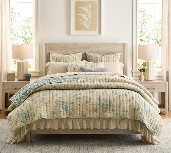 Floral Cloud Reversible Quilt by Pottery Barn