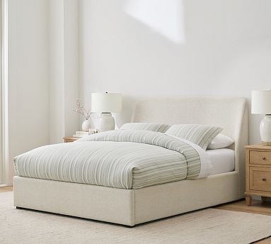 Layton Upholstered Bed | Pottery Barn