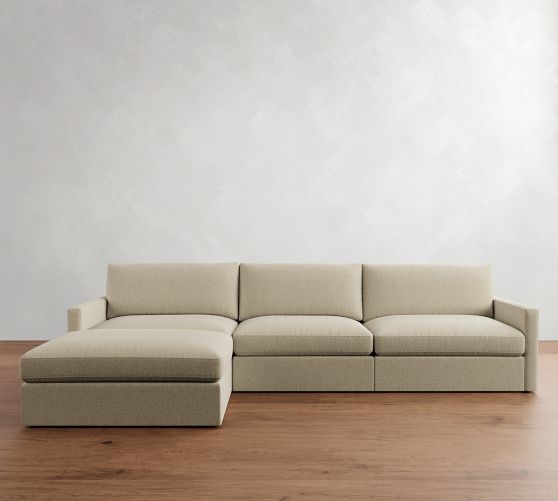 Westwood Slim Arm Modular Chaise Sectional (137") by Pottery Barn