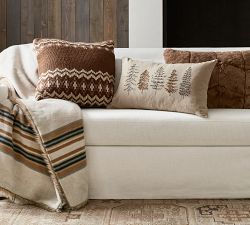 Pendleton® Yakima Faux Fur Back Stripe Throw