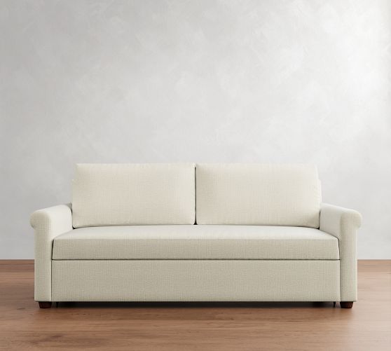 Cameron Modern Roll Arm Trundle Sleeper Sofa (89") by Pottery Barn