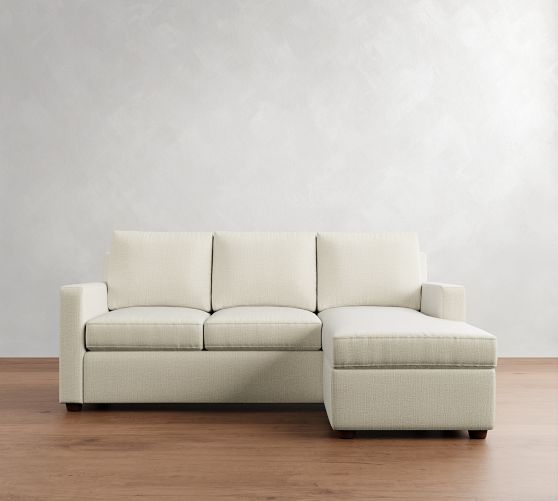 Cameron Modern Square Arm Reversible Chaise Sectional (86") by Pottery Barn
