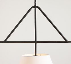 Fallon Forged-Iron Linear Multi Pendant (49")