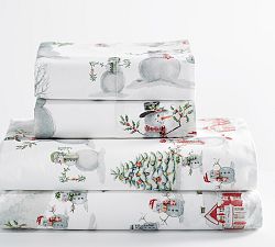 Open Box: Snowman Sheet Set, Full - Multi
