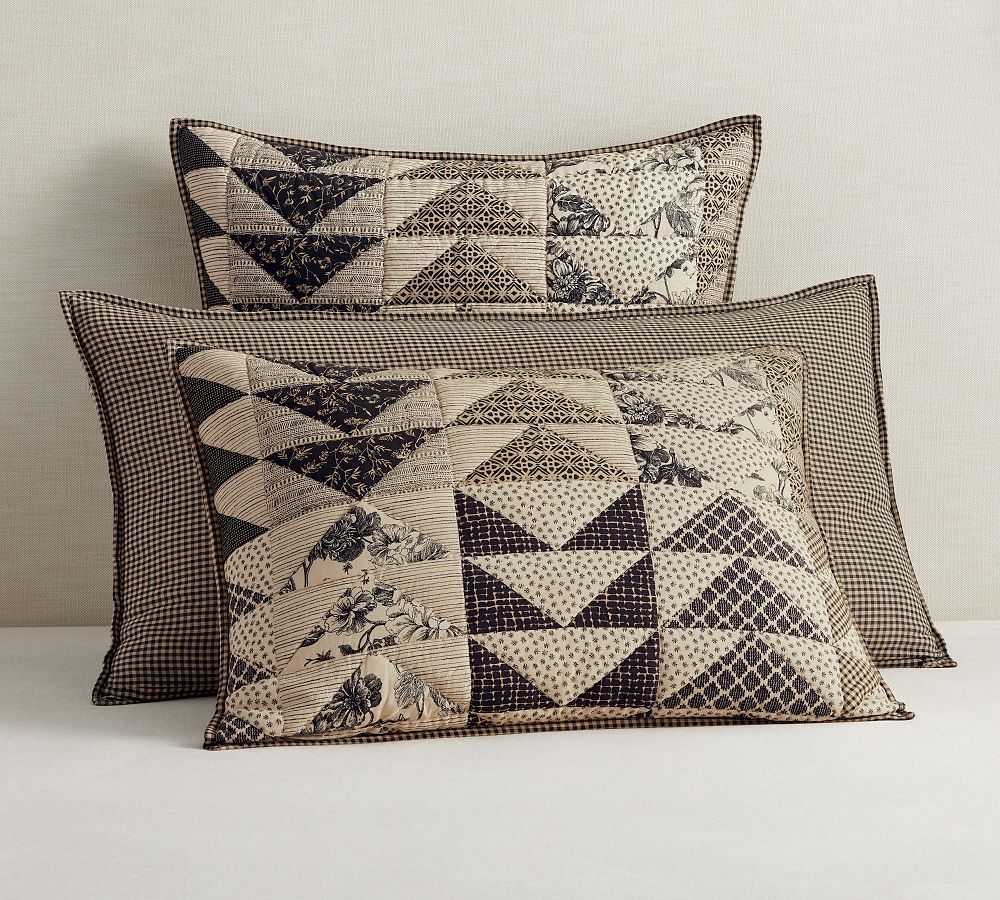 Sawyer Handcrafted Reversible Quilted Sham by Pottery Barn