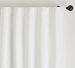 Open Box: Broadway Light Filtering Curtain, 50"W x 84"L, Set of 2 - Ivory