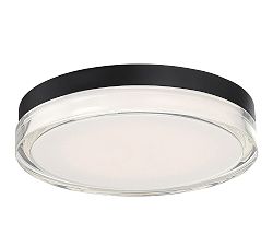 Open Box: Bia LED Round Flush Mount, 12" - Black