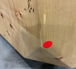 Open Box: Elaina Geometric Coffee Table (45.5") - Light Burl
