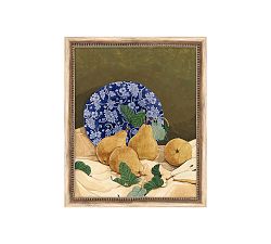 Pears with Blue Plate by Carleigh Courey