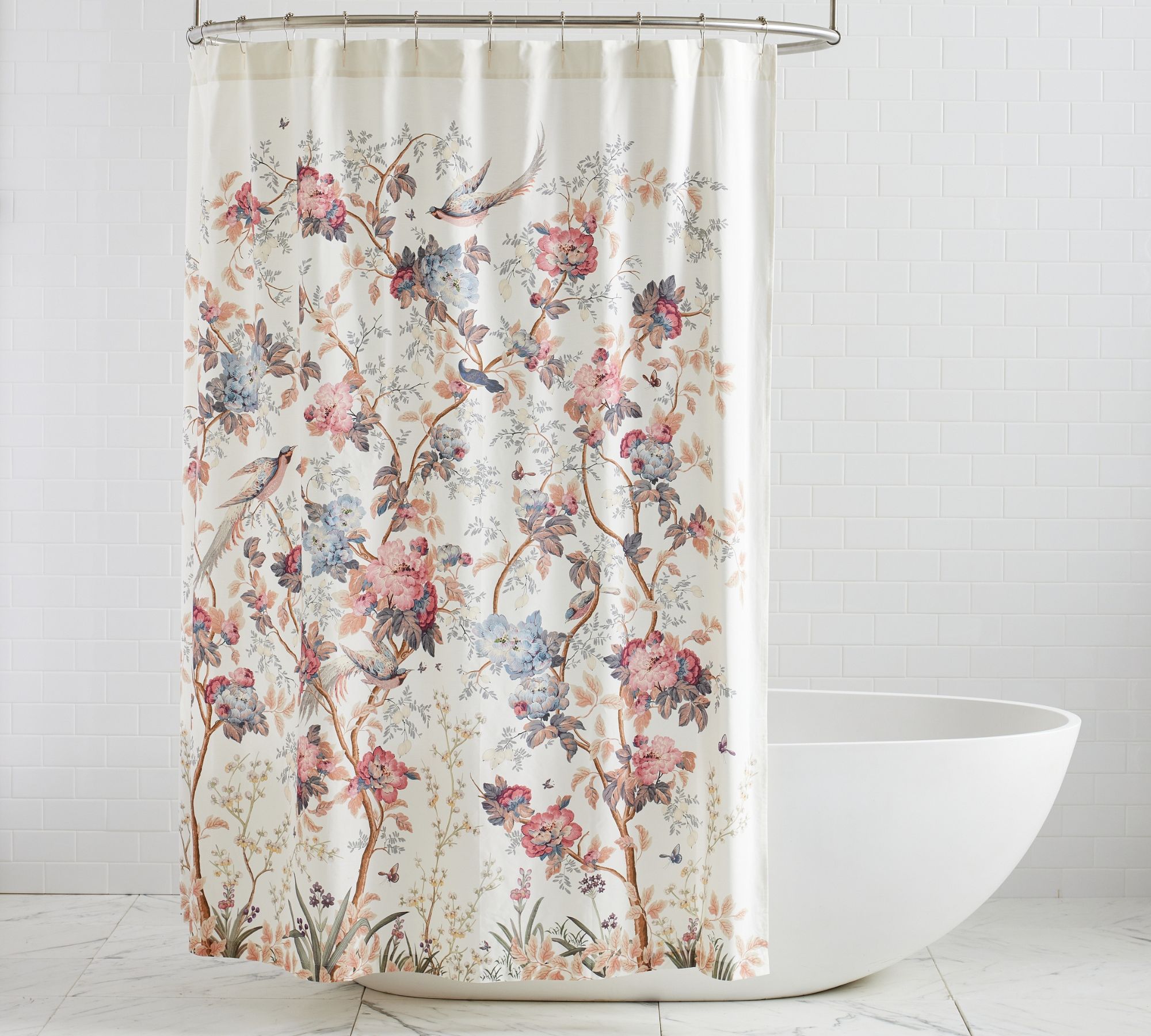 Piper Floral Shower Curtain by Pottery Barn