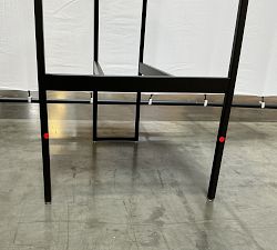 Open Box: Lowen Leather Bar Stool (31") - Nubuck Sand, Bronze